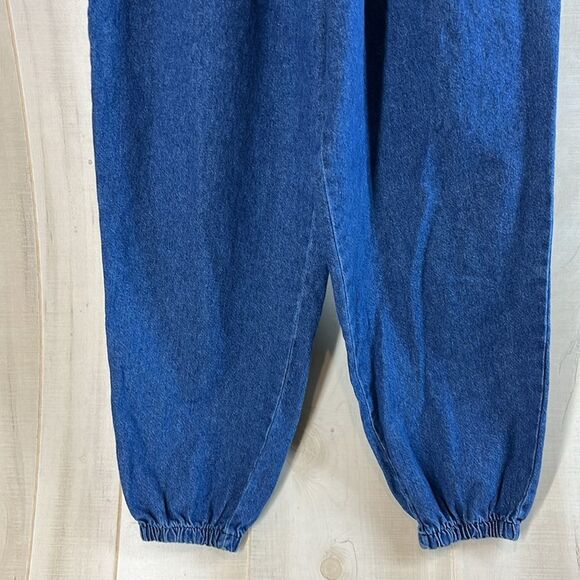 Chic vintage high rise 80s Jeans denim Elastic Waist - Picture 7 of 11